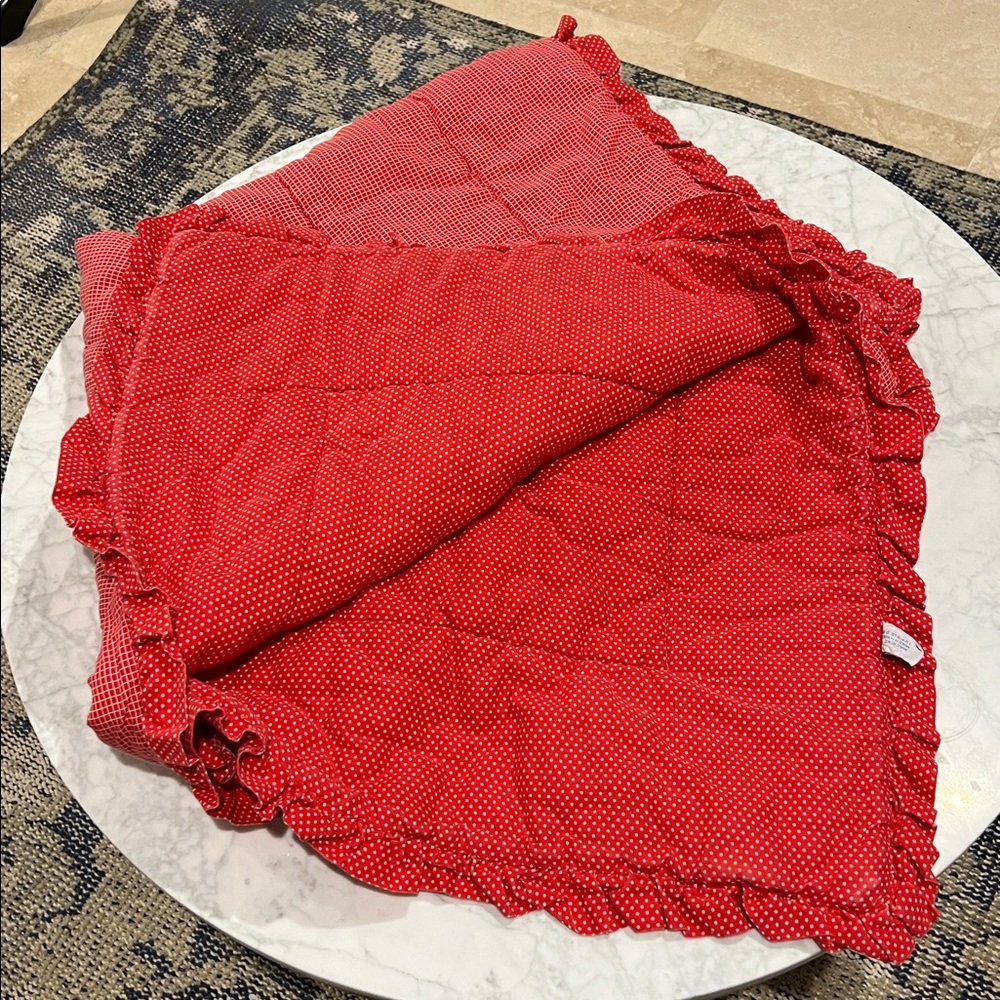 Glenna Jane Reversible Crib Blanket.